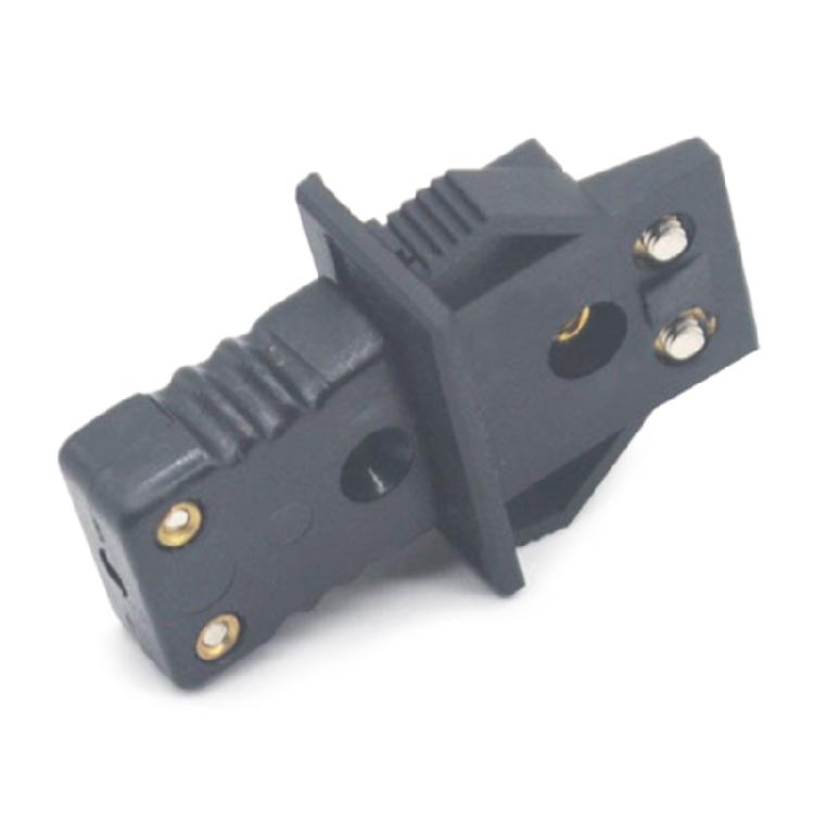 1 Pair Male & Female Thermocouple Plug Adapter Cable Wire Connector J-Typ