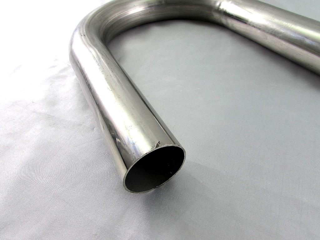 BRIGHTZ Stainless Steel Bent 1PC 42.7 180° Pipe, 1.2mm Thick, CUR-PIPE-009-1PC 42.7mm diameter, 180°