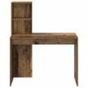 Desk with Shelf Reclaimed Wood Look 102 x 50 x 124 cm Particleboard