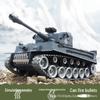 Brothers 812 German Tiger Remote Control Alloy Tank - Metal Tracked & Water Bomb Launching Toy for Boys