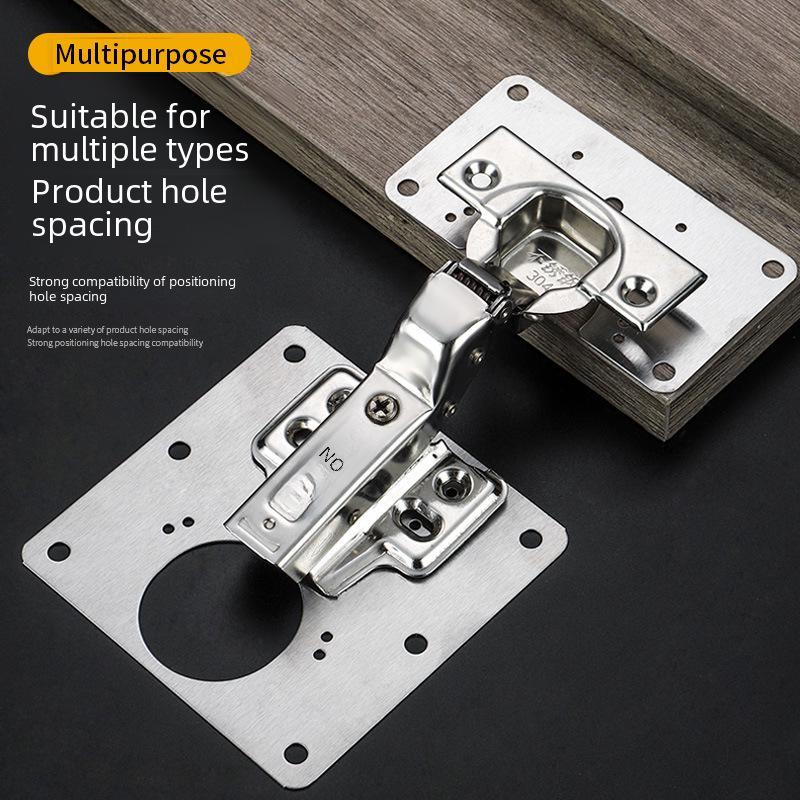 Stainless Steel Hinge Repair Plate for Cabinet Doors