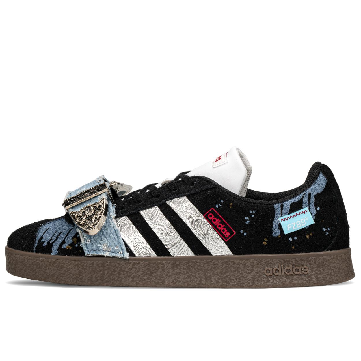 Adidas Neo Vl Court Classic Slip Resistant, Abrasion Resistant, Lightweight, Height Increasing Low top Skateboard Shoes HQ1801(TeamA-)
