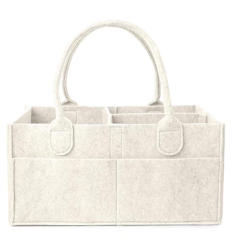 Cross-Border Large Capacity Felt Diaper Bag: Outdoor Mommy Bag & Sundries Organizer