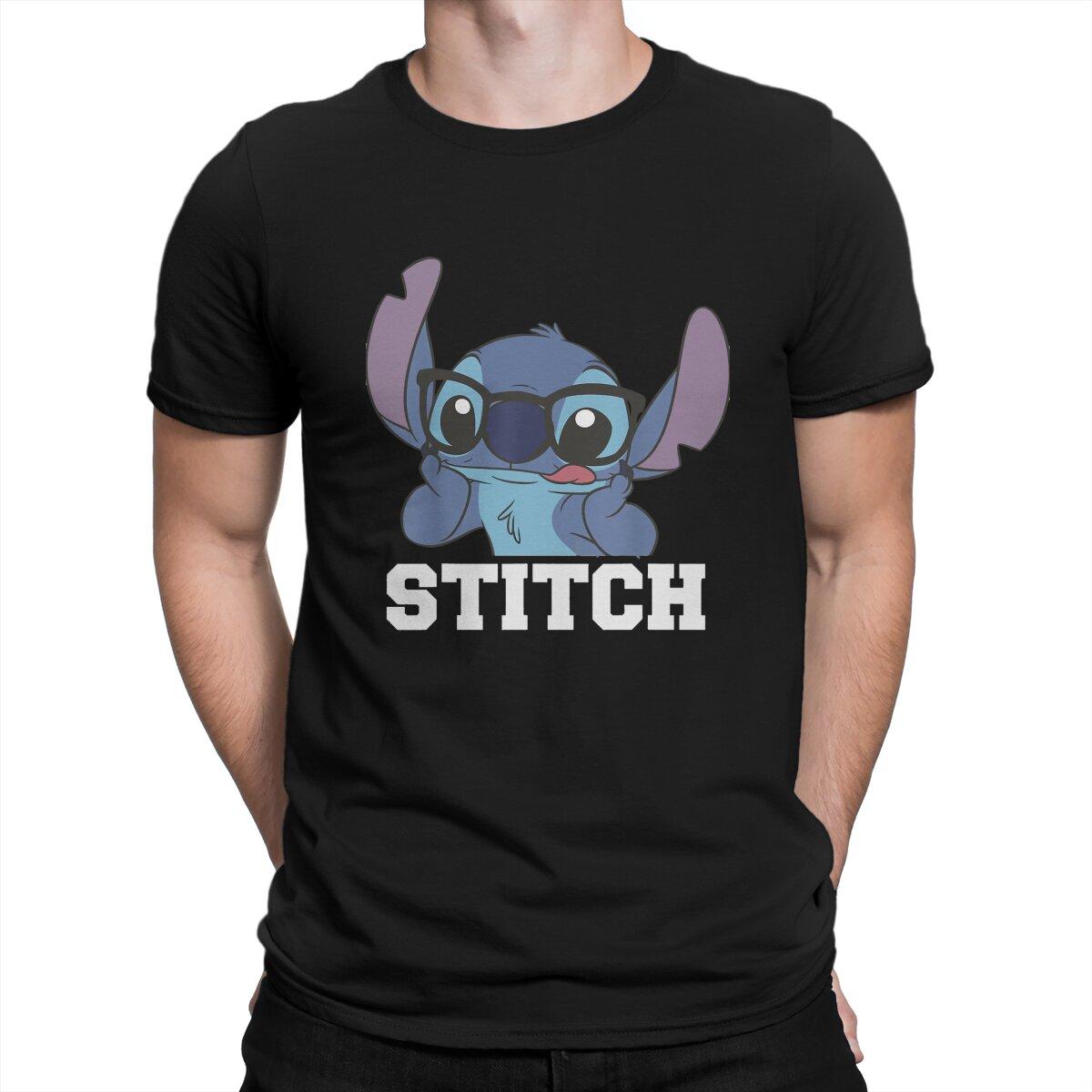 

Nerdy Portrait Hip Hop TShirt Disney Lilo & Stitch Film Casual T Shirt Summer Stuff For Adult 4XL