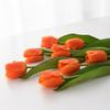 Artificial Tulip with Bendable Stem Realistic Fake Flower Low Maintenance Faux Tulip for Vase Flower Arrangement Home Party Wedding Decor