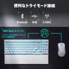 ASUS ROG Strix Scope II 96 Wireless Gaming White Bluetooth Wired Layout Compact Support Silicone Foam Angle Adjustment Wrist Rest Included US Layout
