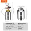 Spray Paint Pressure Pot Tank, 2L/0.5gal Lightweight Air Paint Pressure Pot, 1.8mm Nozzle Spray Paint Gun 3m Hoses for Home Decoration Architecture