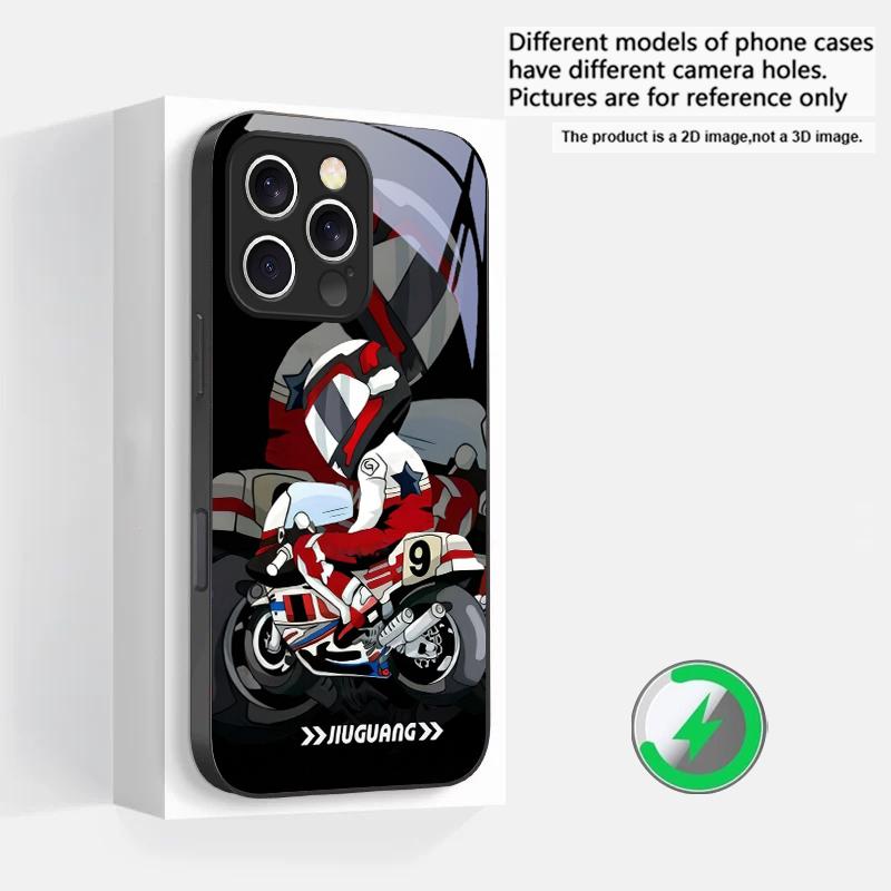 

Street motorcycle map Suitable For iPhone 16E 17 Pro Max 15 Pro 14 13 Plus 12 mini 11 16 Air 17Pro magnetism Glass Phone Case iPhone 11