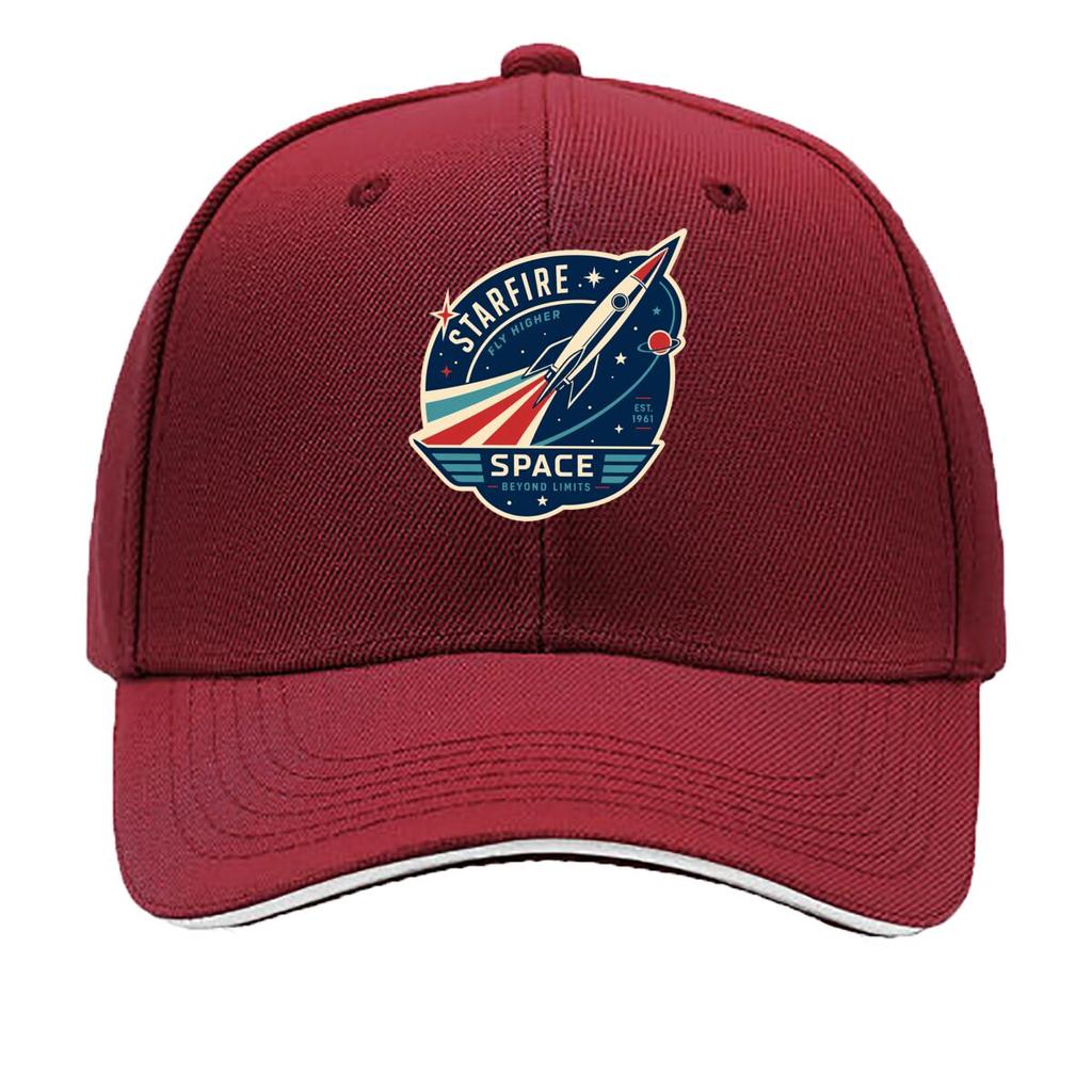 Retro Space Flight Emblem Crest Sandwich Baseball Cap Sun Cap Outdoor Workouts Hat