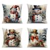Popular Christmas Pillowcases for Holidays Santa Claus Linen Home Decoration Pillowcases