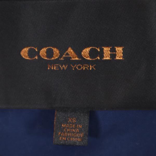 Coach Short Trench Coat XS Navy Women Used