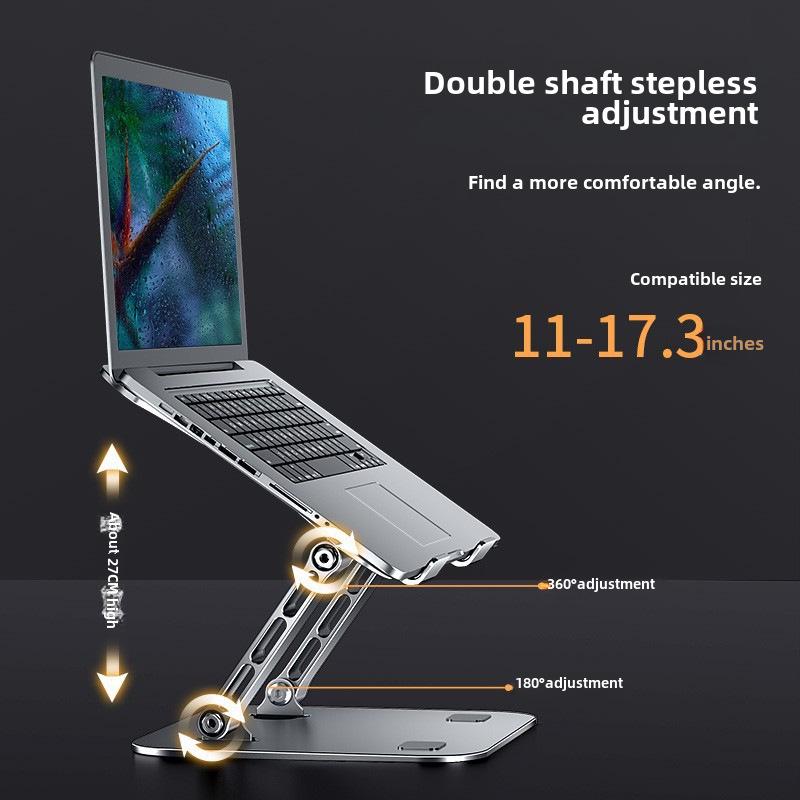 515 Adjustable Aluminum Laptop Stand with Heat Dissipation and Rotating Feature