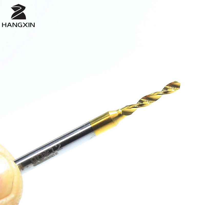 

Tungsten Steel Drill Bit Set with Gold Hard Coating & Titanium-Plated Carbide for Micro Engraving 0.70mm single