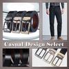 [One Limitation] Leather Belt, CasualFormal, Simple Buckle, Stylish, Men's BP714 (Black)