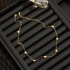 Jewelry Set for Women Stainless Steel 18k Gold Shell Butterfly Heart V-shape Pendant Necklace Rings Earring Bracelet Set