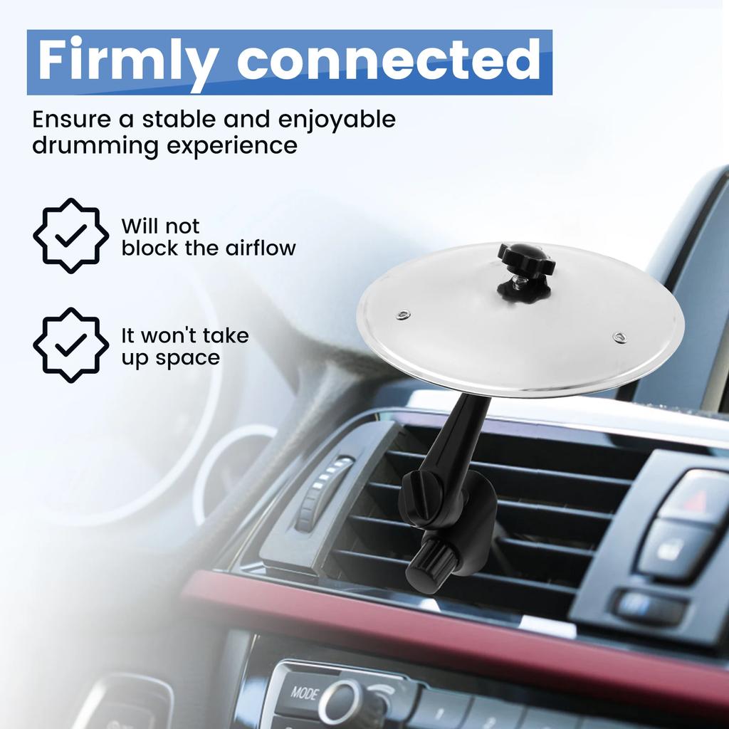 Car Crash Cymbal Fun Air Vent Drum Hand-shooting Cymbals Car Drum Cymbal Air Vent Musical Instrument for Vehicles Music Lovers