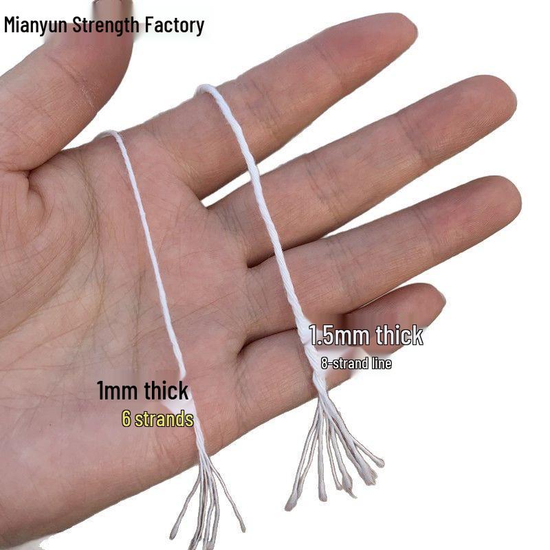 White Cotton Thread for Tying Zongzi, Sausages, Bacon, Cured Meat, and Fish