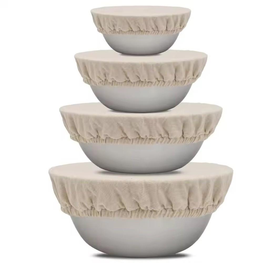 4pcs Elastic Edges Sourdough Starter Jar Covers Bread Proofing Covers  Fruit Fresh-keeping