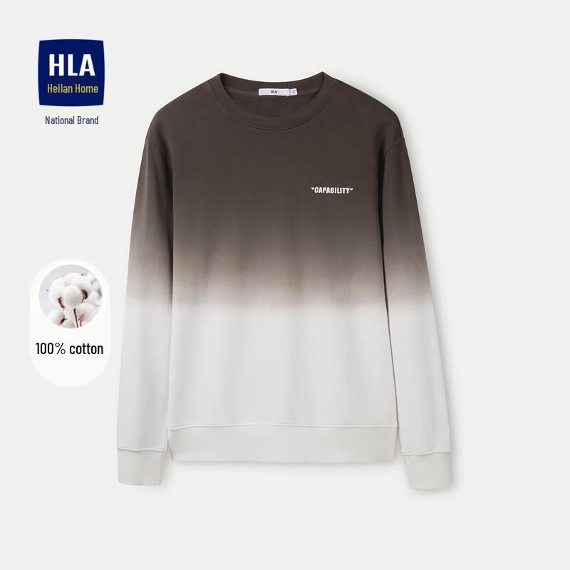 

Heilan Home Men s Embroidered Round Neck Long Sleeve Sweatshirt 180(52)