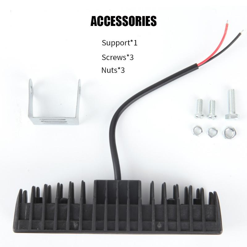 18w 6 LED Araç Çalışma Işığı Yüksek Parlak Spot Evrensel Offroad Otomobil Kamyon Sürüş Sis Farları DRL Sürüş Lambası 12V