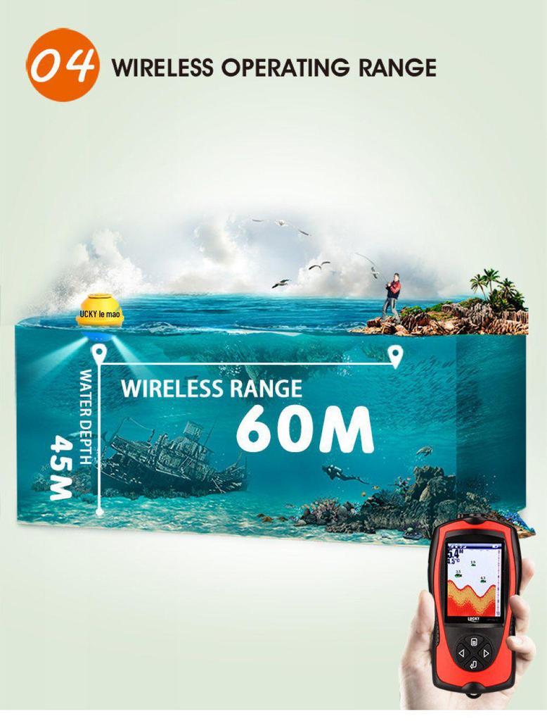 Wireless HD Color Sonar Fish Finder - Smart Outdoor Fishing Gear