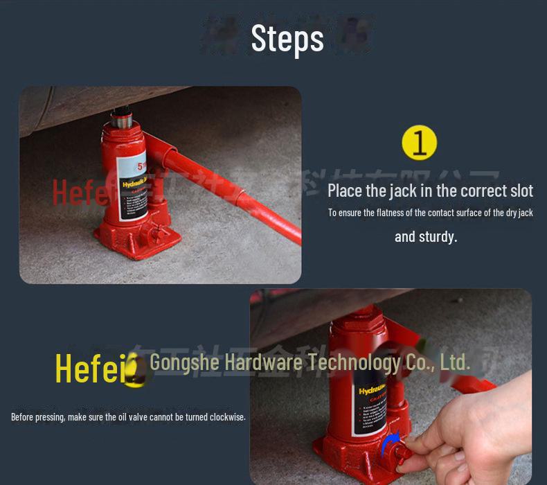 2-Ton Hydraulic Hand-Cranked Vehicle Jack