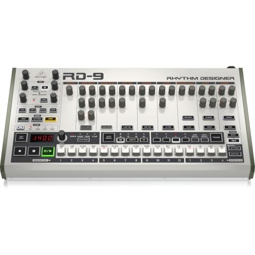 Behringer RHYTHM DESIGNER RD-9 Analog/Digital Drum Machine, 11 Voices, Multiple Outputs, Wave Designer/Analog Filter, Enhanced Mode/Authentic Mode, Wh