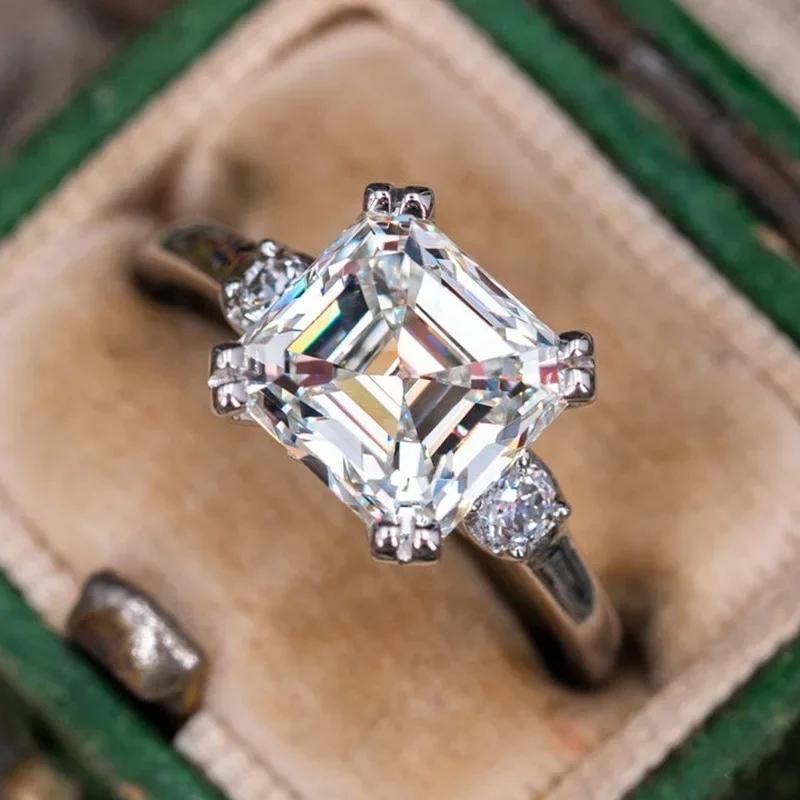 Fashion Versatile Cubic Zirconia Ring For Women Simple Stylish Wedding Bride Accessory Party Jewelry Drop Shipping