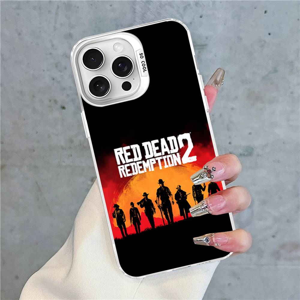 

Red Dead Redemption RDR 2 Phone Case for iPhone 17 16 Plus Pro Max 15 14 13 12 11 Matte Colorful Covers iPhone 15 plus