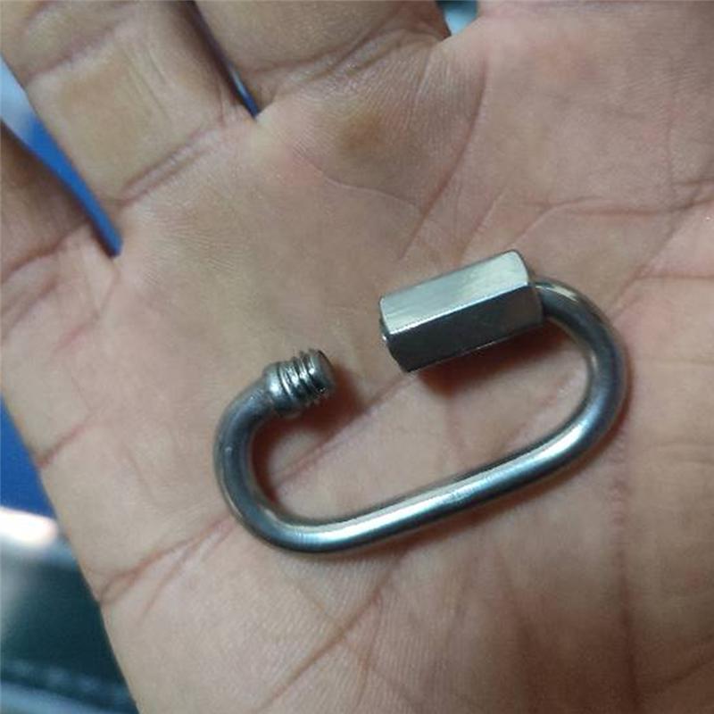 Good-4MM Quick Connect, D-Link,Heavy Duty Stainless Steel Quick Connect For Hammocks, Camping And Outdoor Equipment (30Pcs)