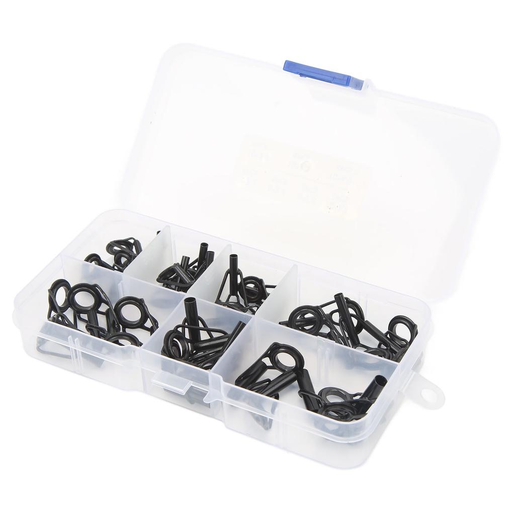 35 PCS Guide Ring Set Stainless Steel Ceramic Fishing Guide Rings Lure Rod Fishing Gear
