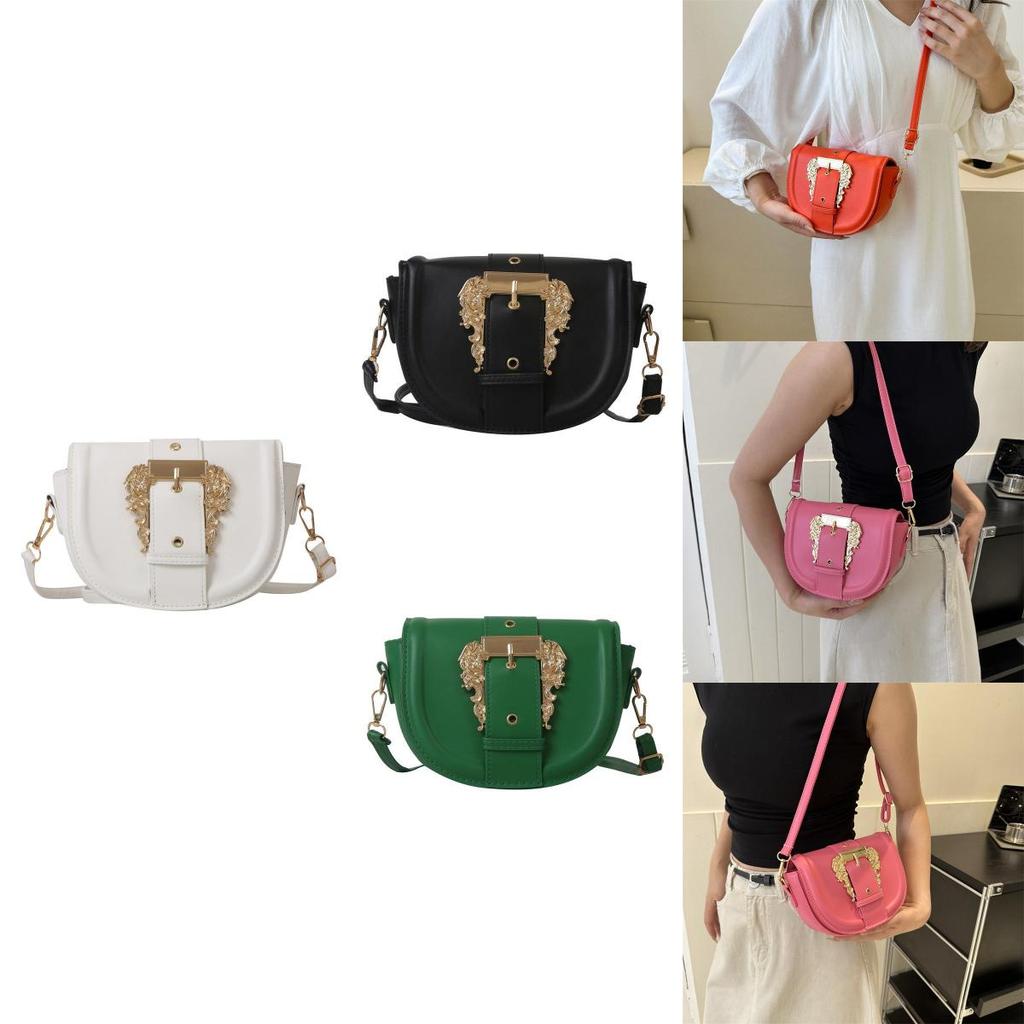 Chic Street Style Saddle Bag Women Bags 2023 Minimalist Shoulder Crossbody