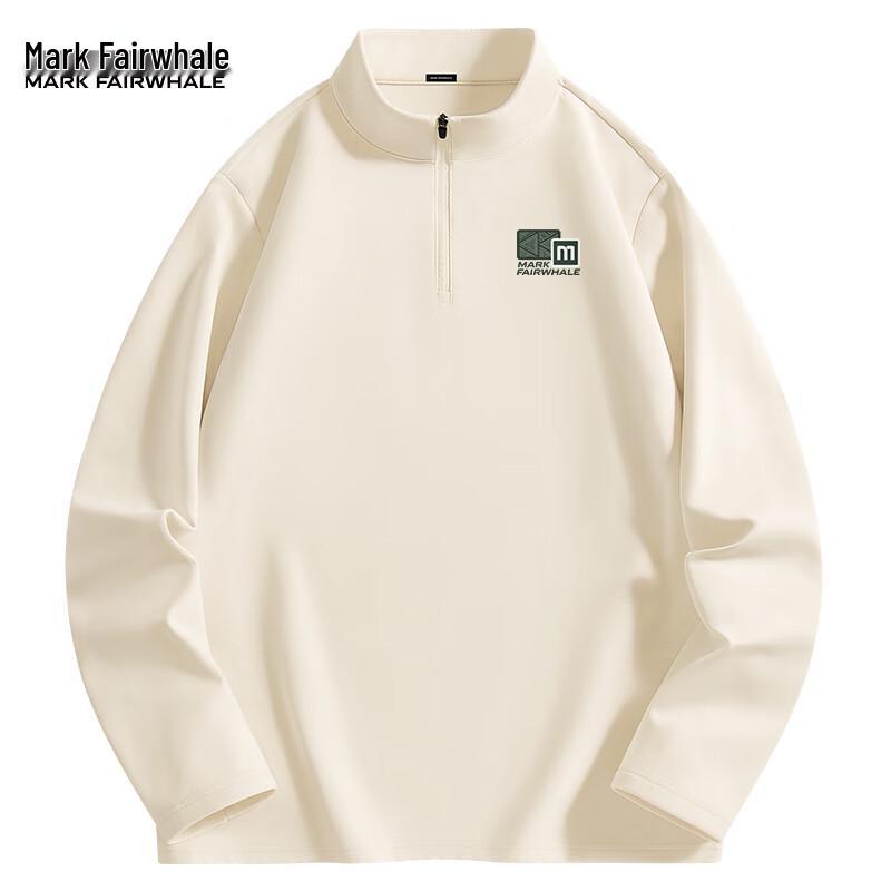 Mark Fairwhale Men's Fleece Lined Half-Zip Long Sleeve T-Shirt