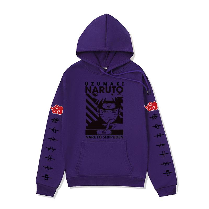 Men's clothing, cartoon sweater, Naruto series hoodie, coat men