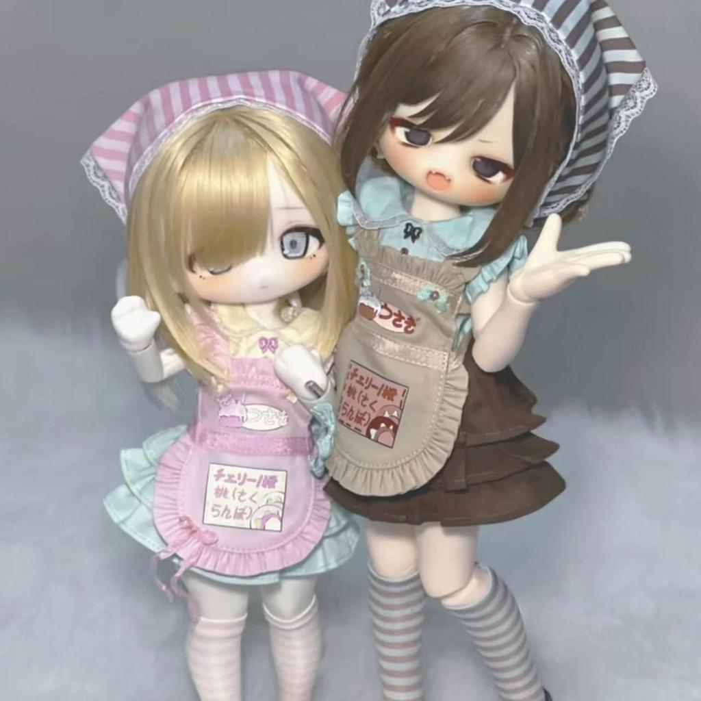 Bjd Doll Clothes Are Suitable For 1/4 Size Cartoon Sweetheart Doll Clothes And 2D Maid Doll Accessories