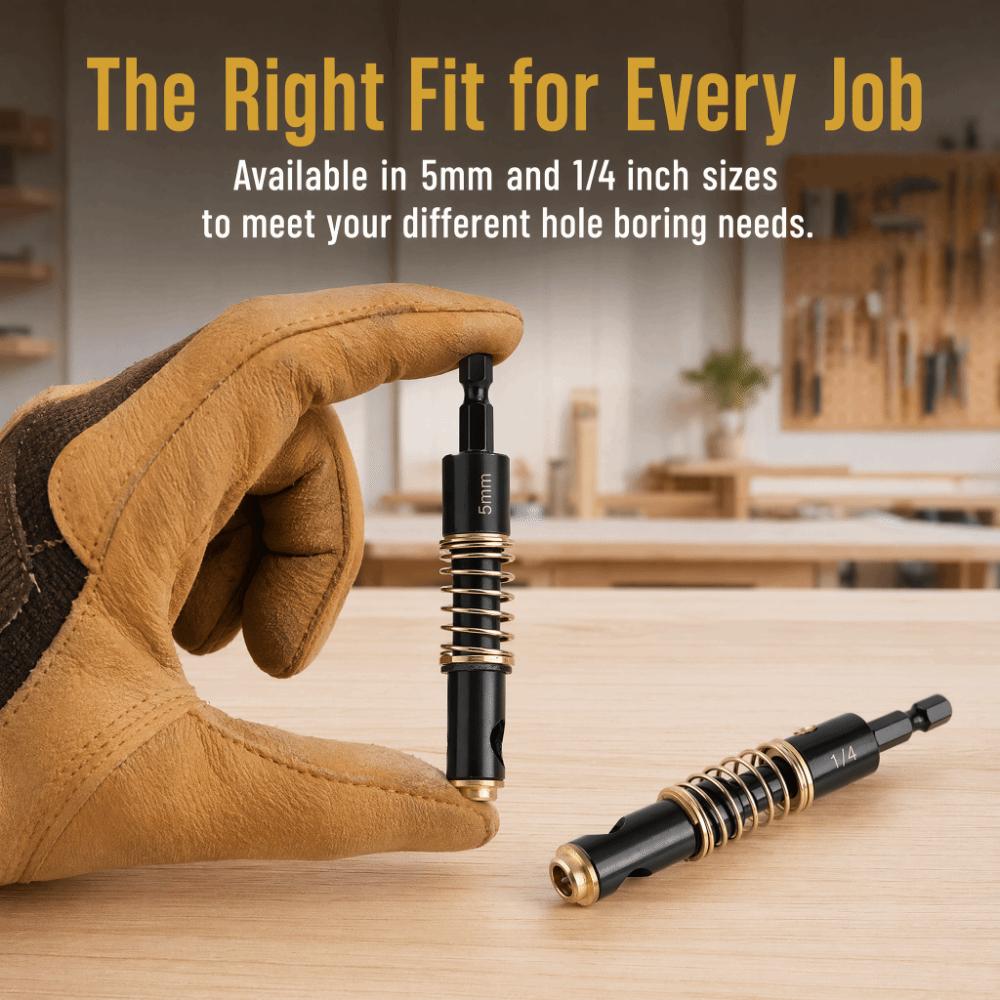5mm Diameter Hinge Drill Bit Spring-Loaded Guide Woodworking Drill Bit For Door Hinge Installation