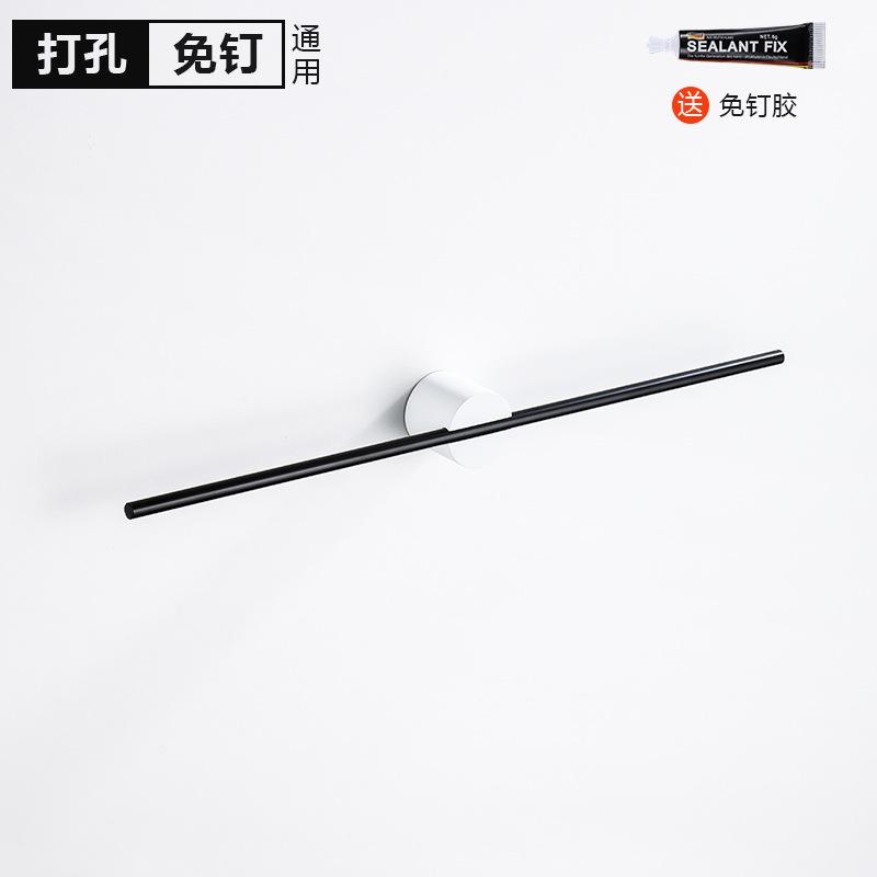 40/50cm Movable Towel Bar Towel Hanger Bath Towel Holder Wall Towel Bar Space Aluminum Bathroom Shelf Kitchen Storage Rack