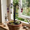 Glow-in-the-Dark Garden Lantern Stakes Colorful Lanterns Iron Art Miniature Lanterns Bonsai Vintage Rust-Resistant