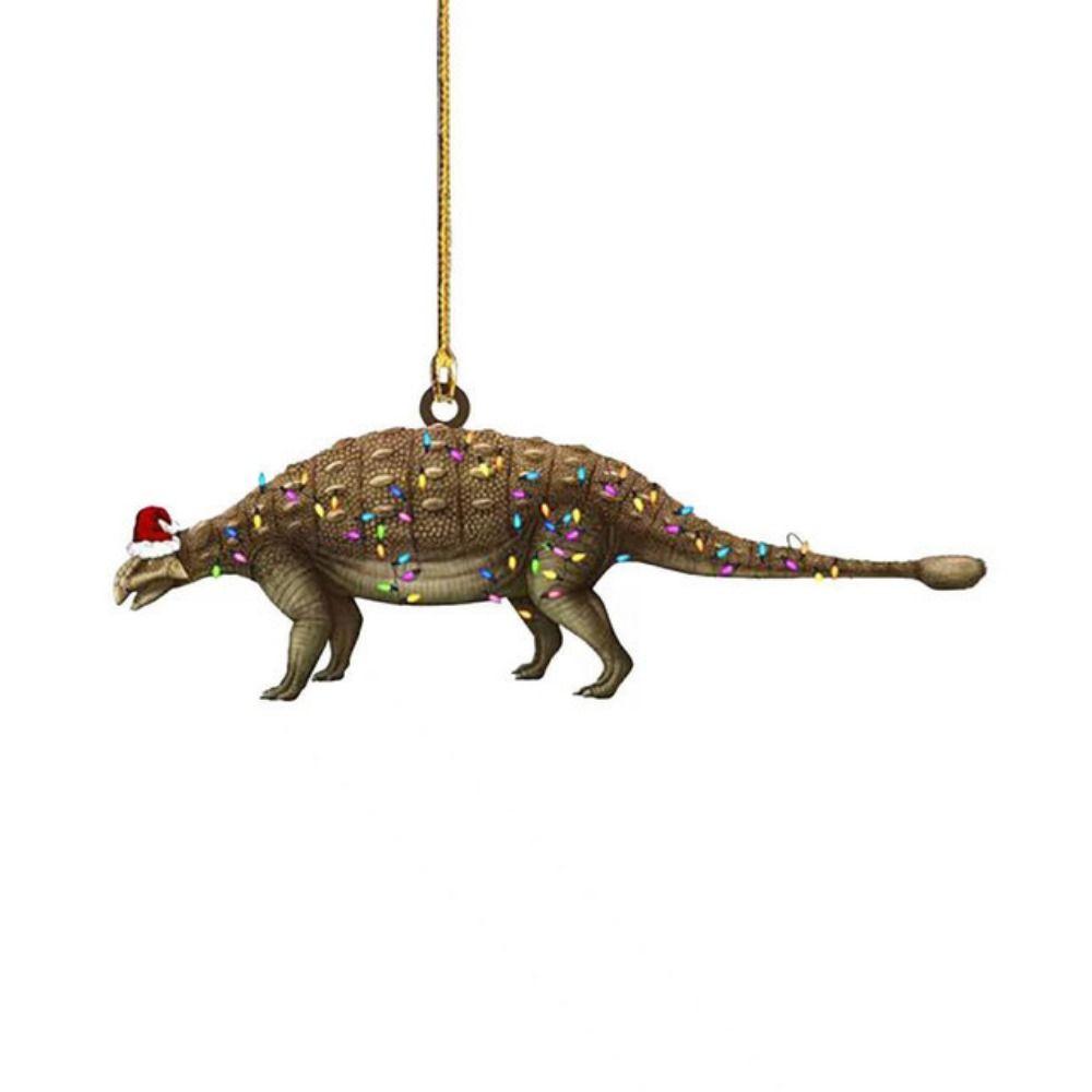 Acrylic Christmas Tree Dinosaur Pendant Decorative Acrylic Christmas Tree Decoration  New Year