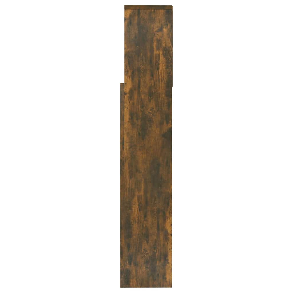 VidaXL Kopfteil mit Ablagen Räuchereiche 160x19x103,5 cm