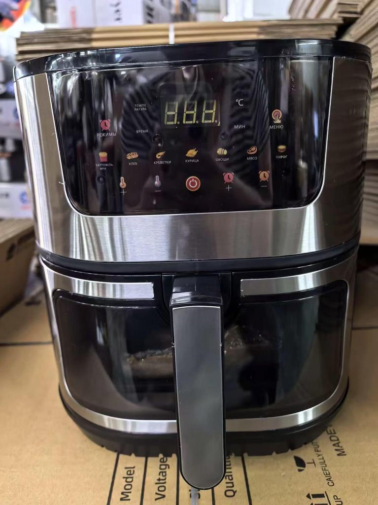 15L Large Capacity Air Fryer with Visual Baking and Integrated Stainless Steel Electric Oven