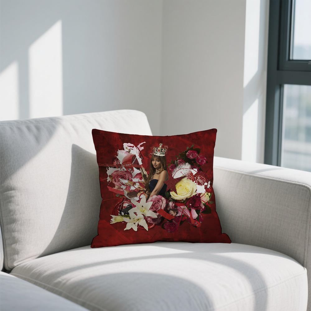 P-Розовая Розовая Пантера Наволочка Двусторонняя Печатная Полиэстеровая Наволочка Узор Декоративная Молния Наволочка 30cmx30cm