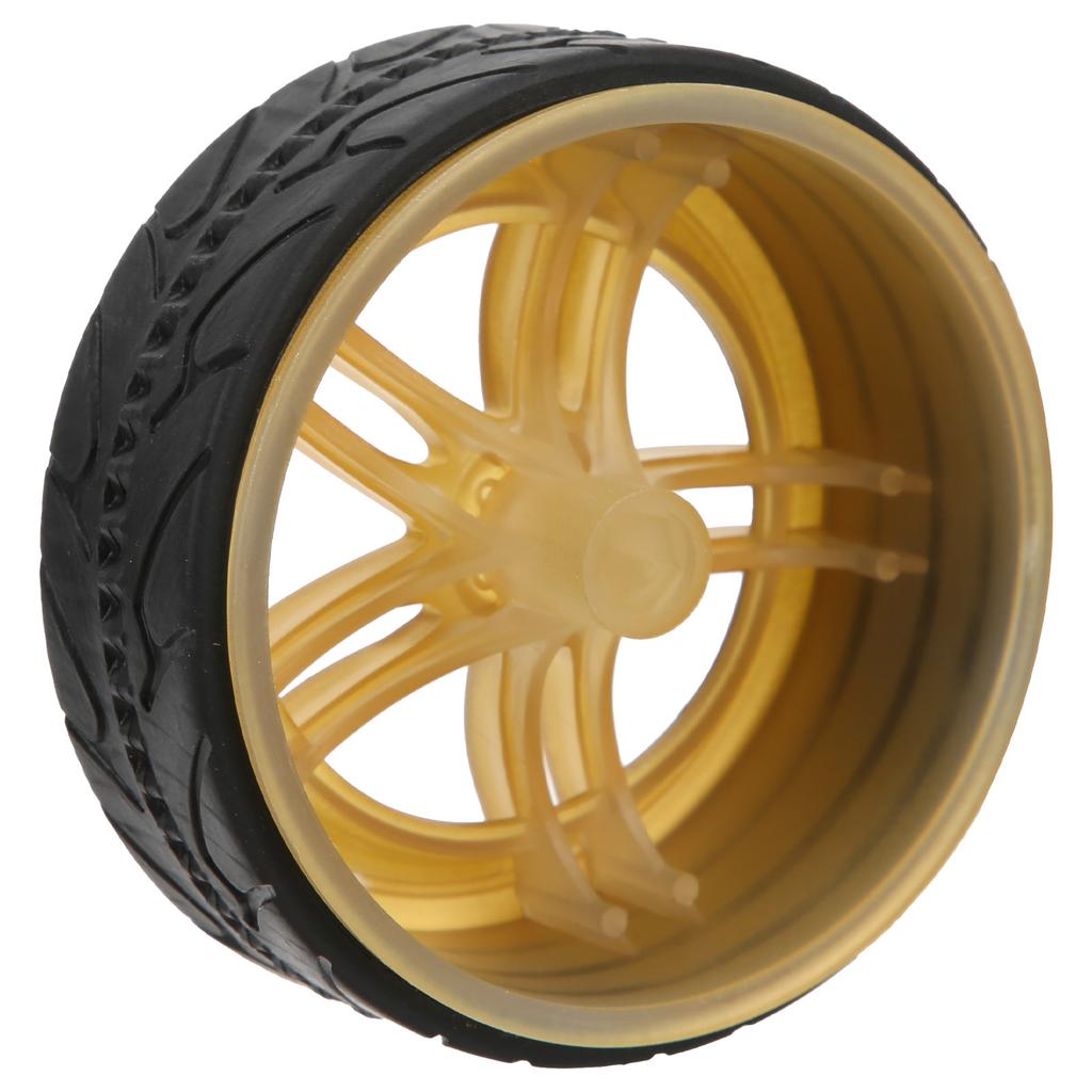 1Celsius10 Racing RC Car Wheel Plastic Wheel Hub with Grooved Rubber RC Car Spare Accessory