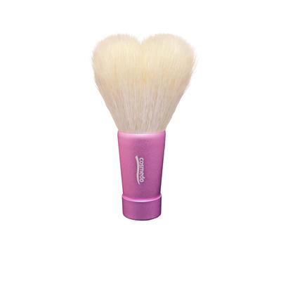 Kumano Makeup Facial Cleansing Medium Total Pink Brush, Takumi's Brush, Cosme-do, Heart-Shaped Brush, (80mm Length), (White Tip/Pink Handle)
