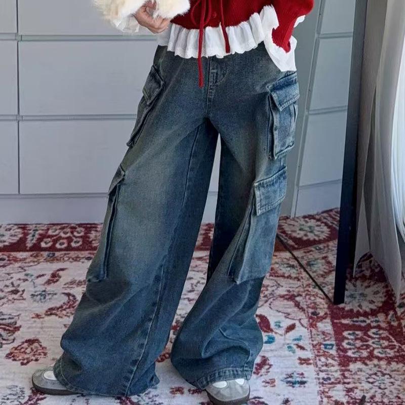 

2025 Trendy Girls Cardigan and Jeans Set - Spring/Autumn Two-Piece Outfit for Bigger Kids 170 cm