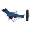 Outdoor Folding Camping Chair with Adjustable Footrest