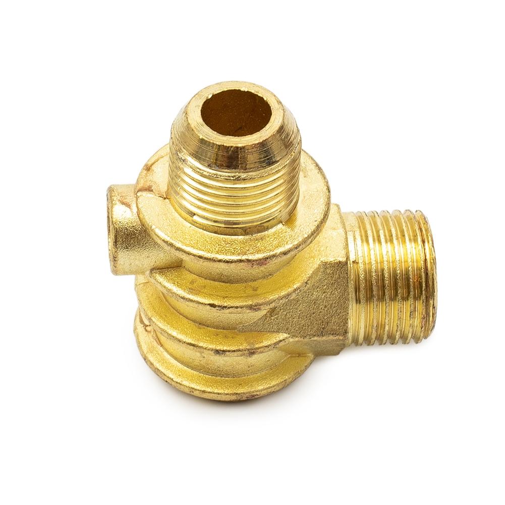 Air Compressors Check Valve Tools Equipment 3-Port 20*19*10mm Male-Threaded