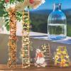 1pack/10Pcs Plant Flower Ladder Theme Stickers Retro Fresh Style DIY Handmade Album Scrapbooking Decorative Supplies