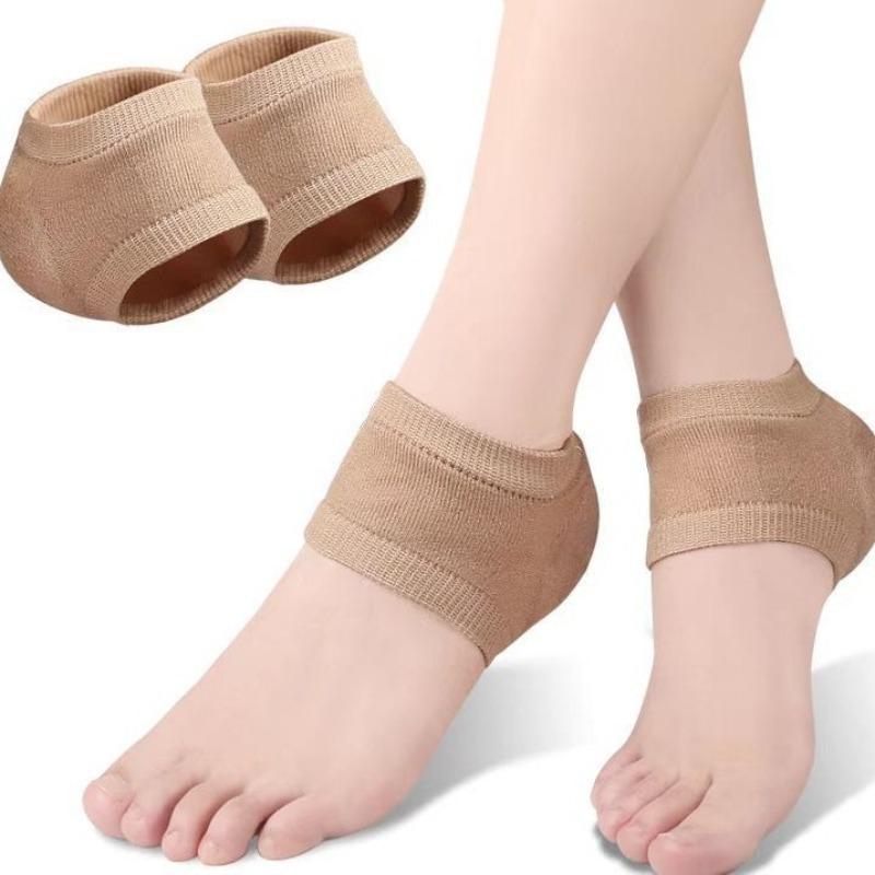 Heel ProtectorsGel Heel Anti Cracked Feet Half Size Socks Unisex Foot Care Pads 2Pcs Soft Breathable Cushion for Daily Walking