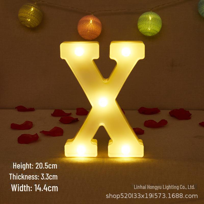 26 English Letter Night Lamp for Wedding Proposal or Decor